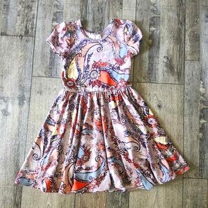 Dot Dot Smile Twirl Dress | Paisley Floral Print | Size 3/4